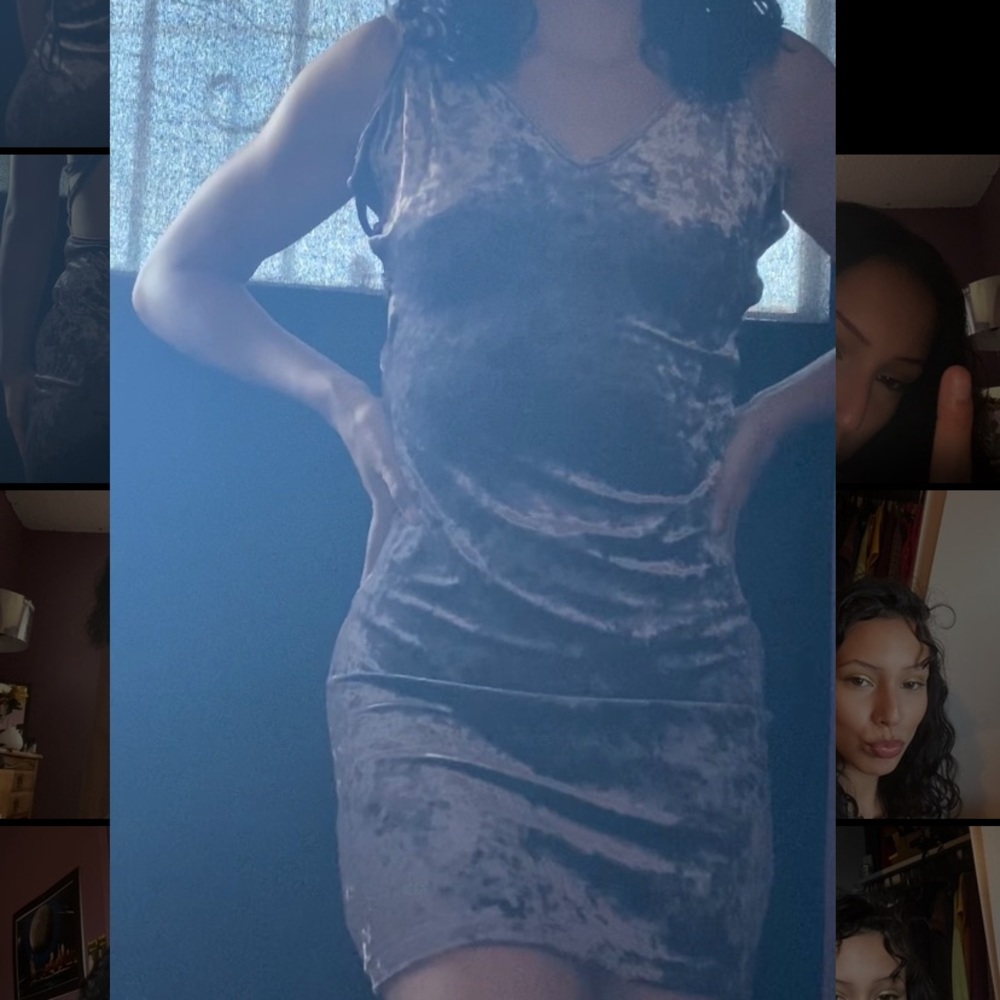 Purple Velvet Body-con Dress